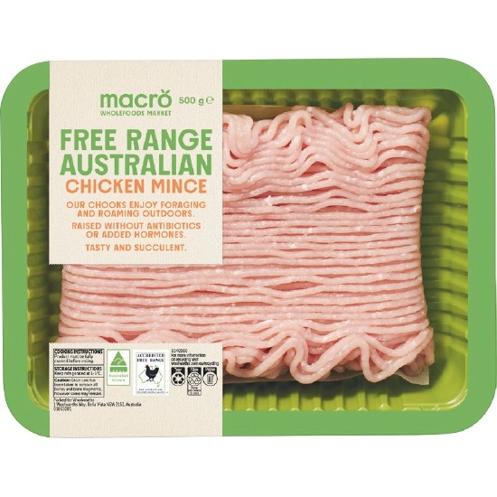 Macro Free Range Australian Fresh Chicken Mince 500g – From the Meat Dept