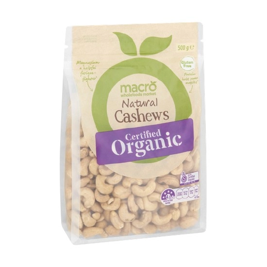 Macro Organic Cashews Nuts 500g