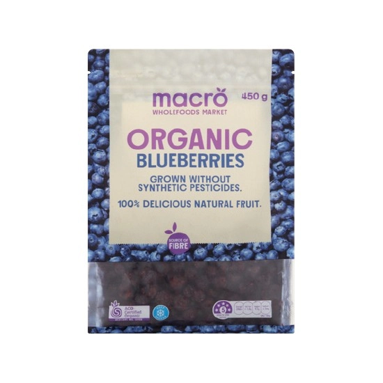 Macro Organic Frozen Blueberries 450g – From the Freezer