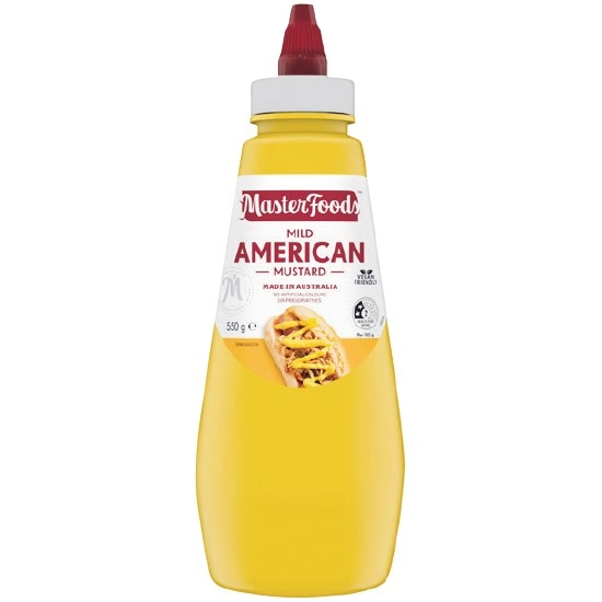 MasterFoods Mild American Mustard 550g