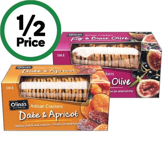 Olina's Bakehouse Artisan Crackers 100g