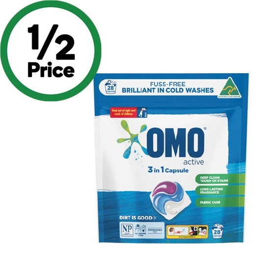 OMO 3 in 1 Laundry Capsules Pk 28