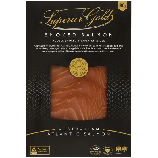 Superior Gold Smoked Salmon 180g