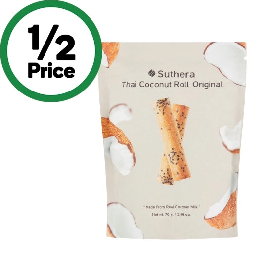 Suthera Coconut Rolls 70g