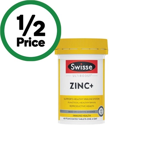 Swisse Ultiboost Zinc+ Tablets Pk 60~