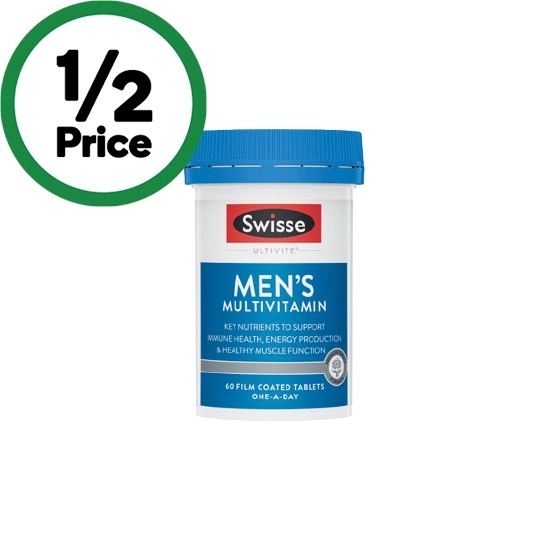 Swisse Ultivite Men's Multivitamin Tablets Pk 60~