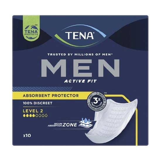 Tena Men Absorbent Protector Level 2 Pk 10