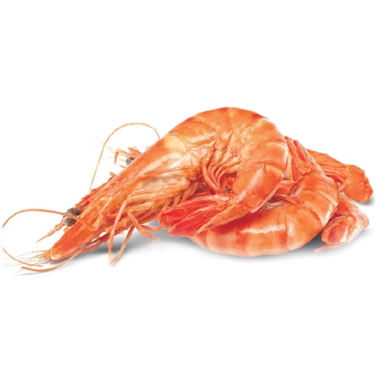 Thawed Medium Cooked Australian Tiger Prawns