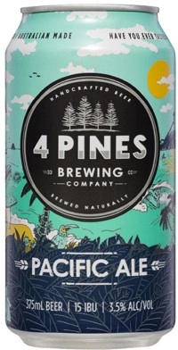 4 Pines Brewing Pacific Ale Cans 6x375mL