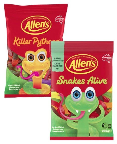 Allen's Lollies 140g-200g