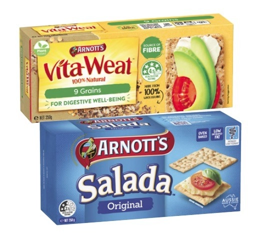 Arnott's Salada or Vita-Weat Crispbreads 250g