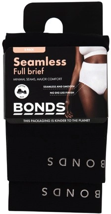 Bonds Women's Seamless Full Brief 2 Pack