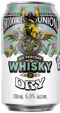 Brookvale Union Whisky and Dry Cans 4x330mL