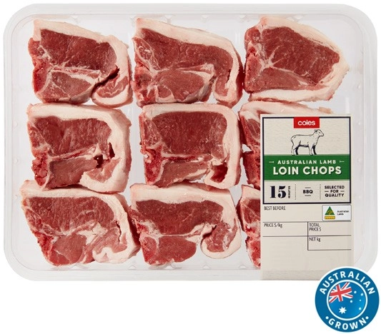 Coles Australian Lamb Loin Chops