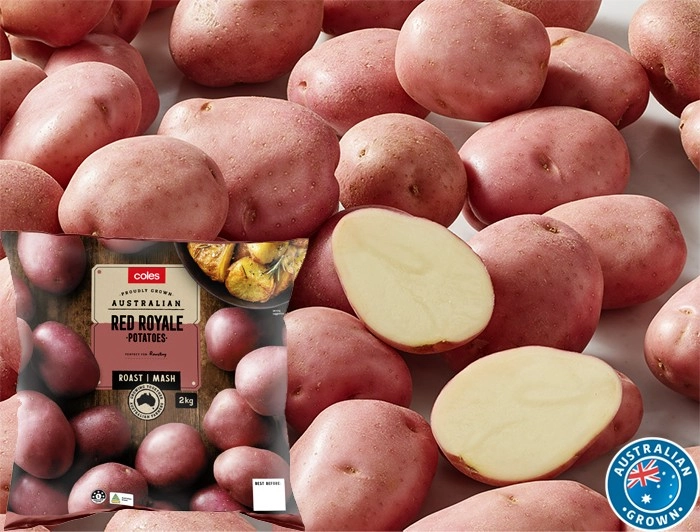 Coles Australian Red Royale Potatoes 2kg Bag