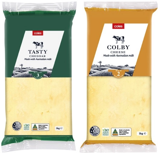 Coles Cheese Block 1kg