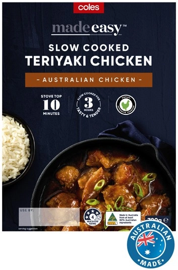 Coles Made Easy Slow Cooked Teriyaki Chicken 700g