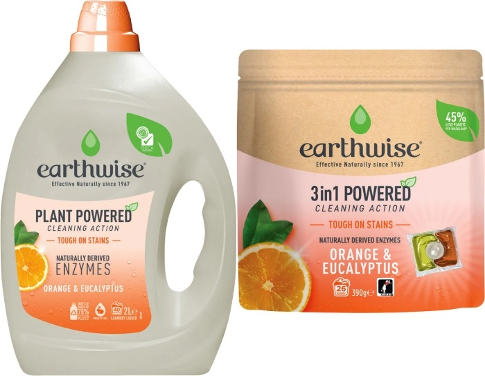 Earthwise Laundry Liquid 2 Litre or Capsules 26 Pack