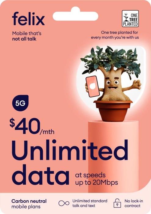 Felix $40 Unlimited Mobile Data Plan