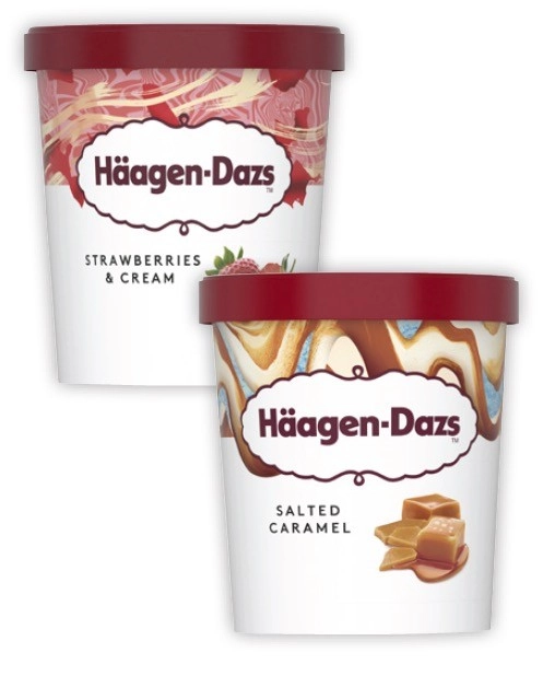 Häagen Dazs Tubs 420mL-457mL