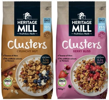 Heritage Mill Muesli or Clusters 750g