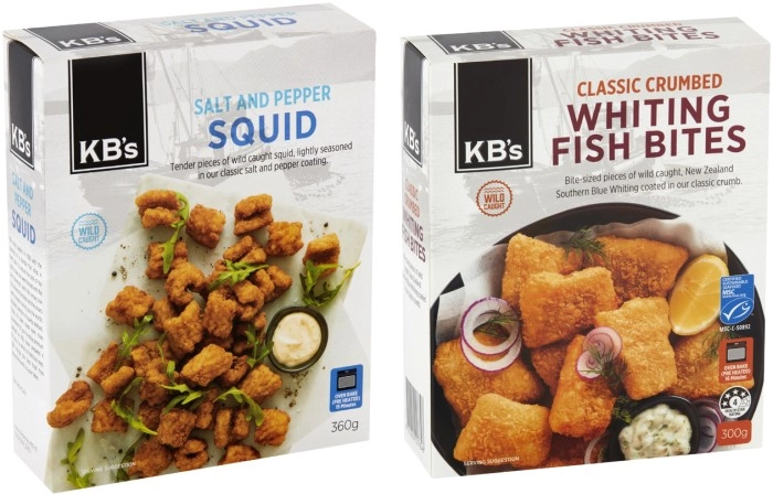 KB's Salt and Pepper Squid 360g or Whiting Bites 300g