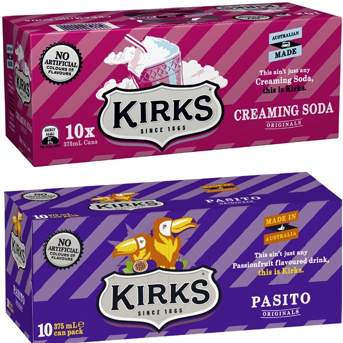 Kirks Soft Drink 10x375mL