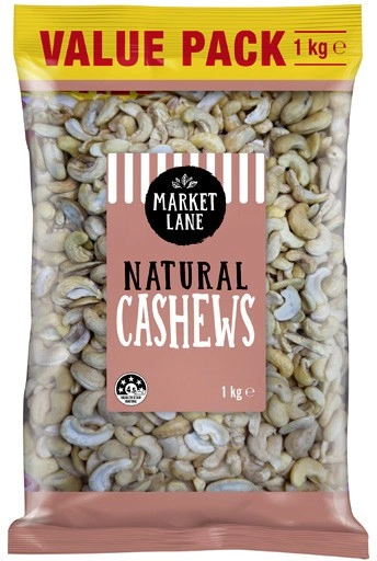 Market Lane Natural Cashews 1kg