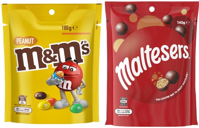 Mars M&M's, Maltesers or Pods 120g-180g