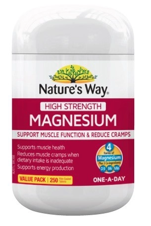 Nature's Way High Strength Magnesium Tablets 250 Pack