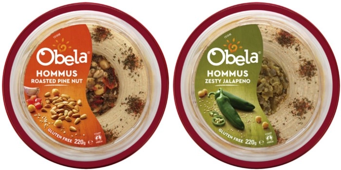 Obela Garnished Hommus Dip 220g