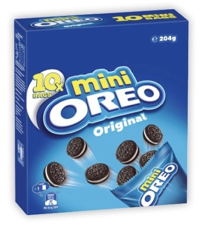 Oreo Multipack Mini Cream Biscuits 204g