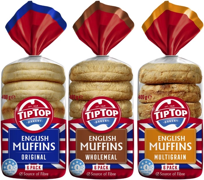 Tip Top English Muffin 6 Pack 400g