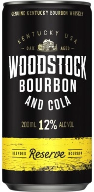 Woodstock Bourbon & Cola 12% Cans 4x200mL