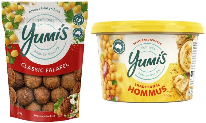 Yumi's Traditional Hommus 500g or Falafels 225g