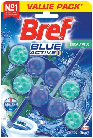 Bref Rim Block Toilet Cleaner 2x50g Selected Varieties