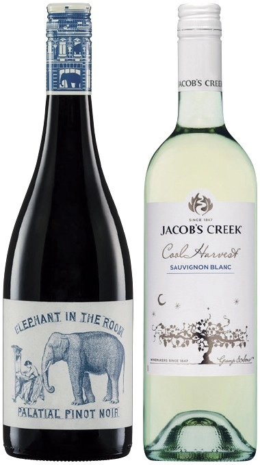 Elephant in the Room or Jacob’s Creek Cool Harvest 750mL Varieties