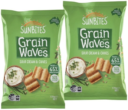 Sunbites Grain Waves Wholegrain Chips 170g Selected Varieties