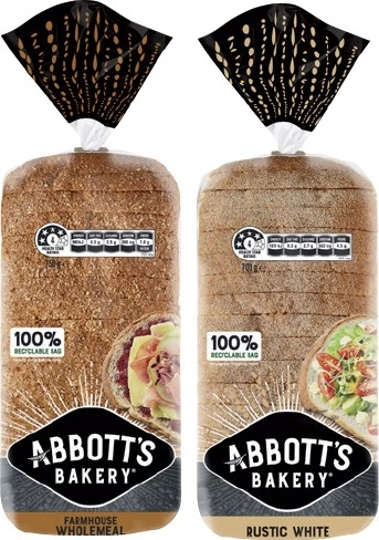 Abbott’s Bakery Bread 680-800g Selected Varieties