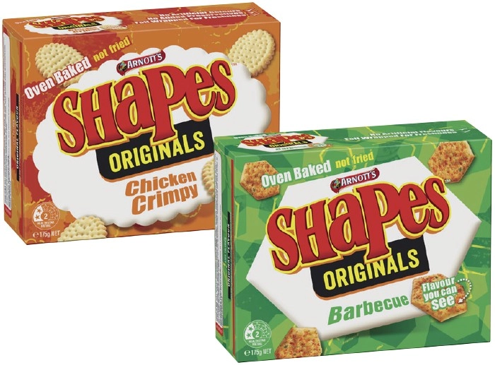 Arnott's Shapes 130‑190g Selected Varieties