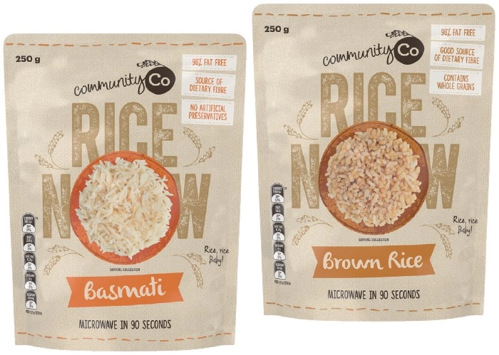 Community Co Microwave Rice 250g Selected Varieties