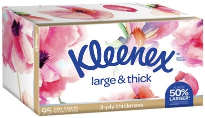 Kleenex Large & Thick Facial Tissues 95 Pack