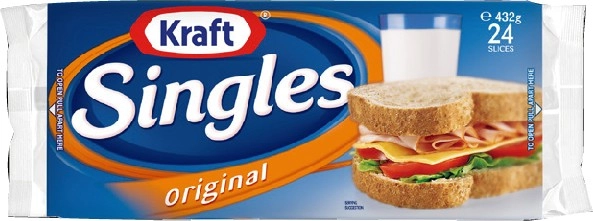 Kraft Cheese Singles Original or Light 432g