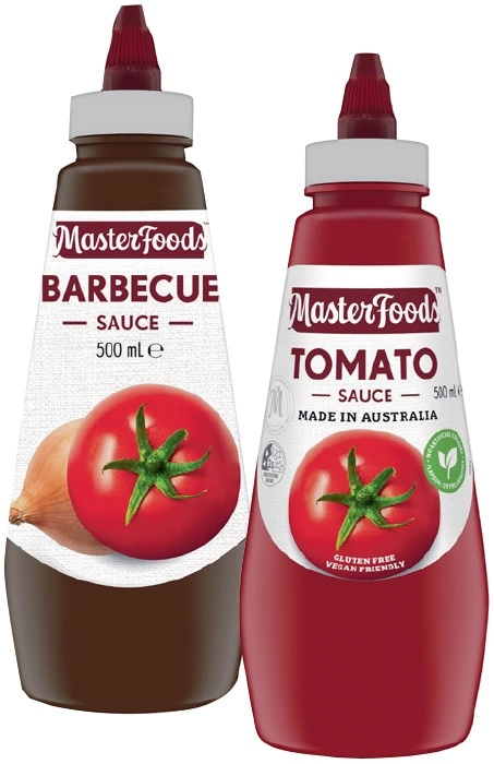 MasterFoods Squeezy Sauce 475-500mL Selected Varieties