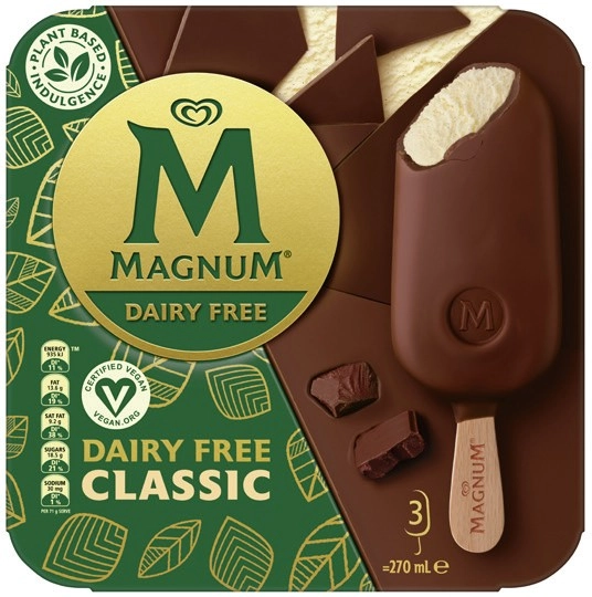 Streets Magnum Dairy Free Ice Cream 3 Pack Selected Varieties