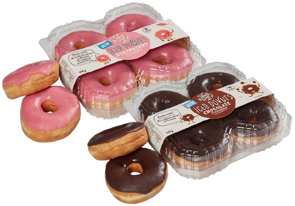 The Happy Donut Co. Iced or Jam Donuts 4 Pack Selected Varieties