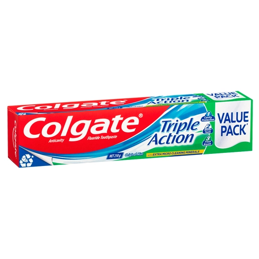 Colgate Triple Action Toothpaste Original Mint 210g