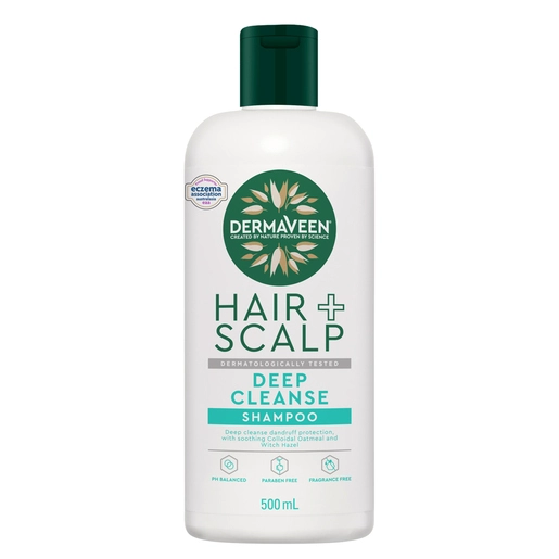 DermaVeen Hair + Scalp Deep Cleanse Shampoo 500mL