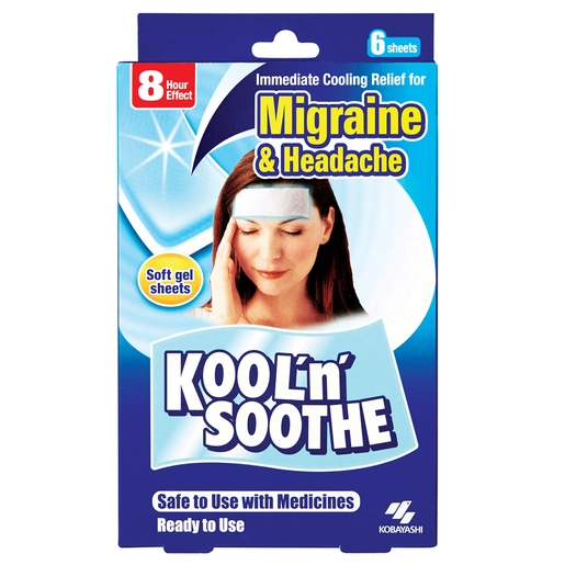 Kool 'n' Soothe Migraine & Headache Sheets 6 Pack