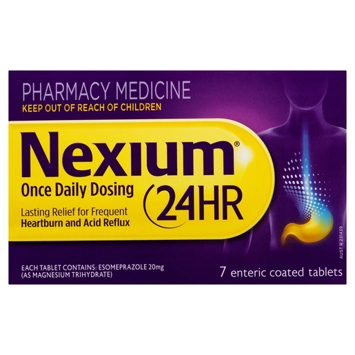 NEXIUM 24HR Once Daily Dosing 7 Tablets